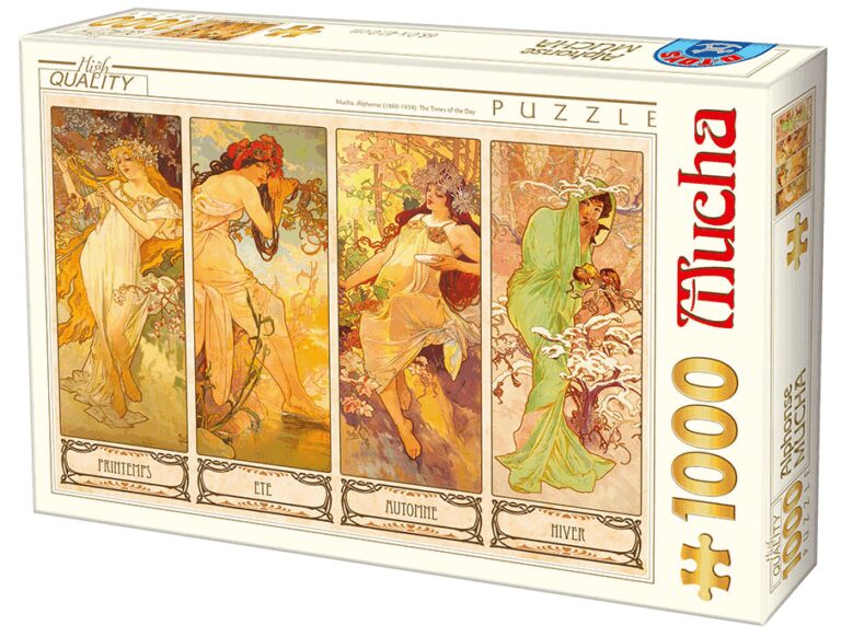 Puzzle 1000 pièces : Mucha - Saisons