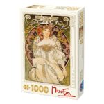 Puzzle 1000 pièces : Mucha - Rêverie