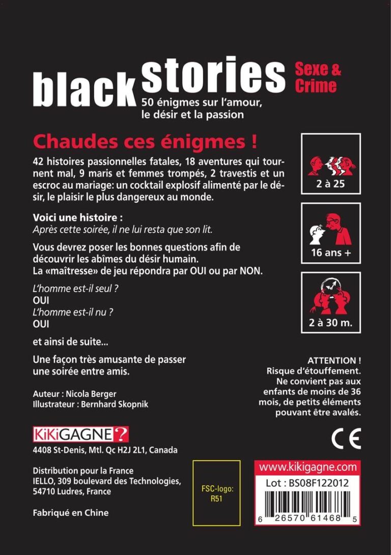Black stories Sexe et Crime