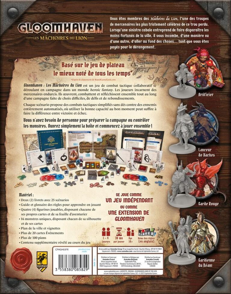 Gloomhaven : Les Mâchoires du Lion