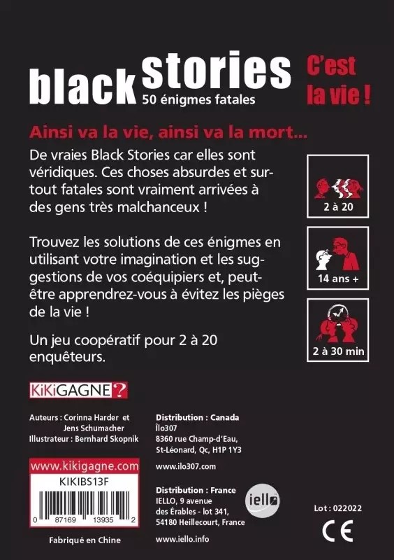 Black stories - C’est la vie Black stories - C’est la vie