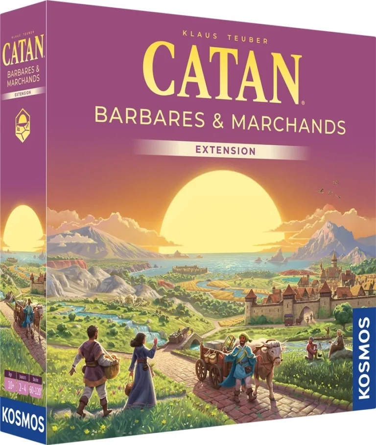 Boîte jeu Catan Barbares & Marchands extension Klaus Teuber