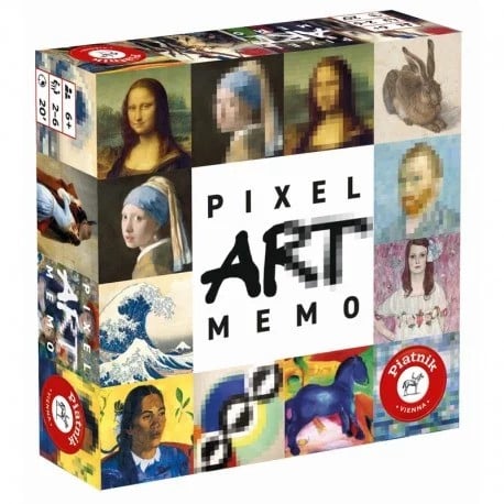 Piatnik Pixel Art Memo – El Juego De Memoria Original Con Imágenes Pixeladas Para Toda La Familia, Blanco