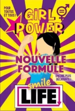 Affiche Girl Power avec femme poing levé couleurs vives