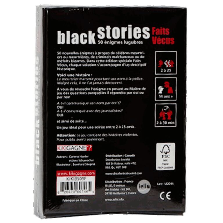 Black Stories Faits vécus