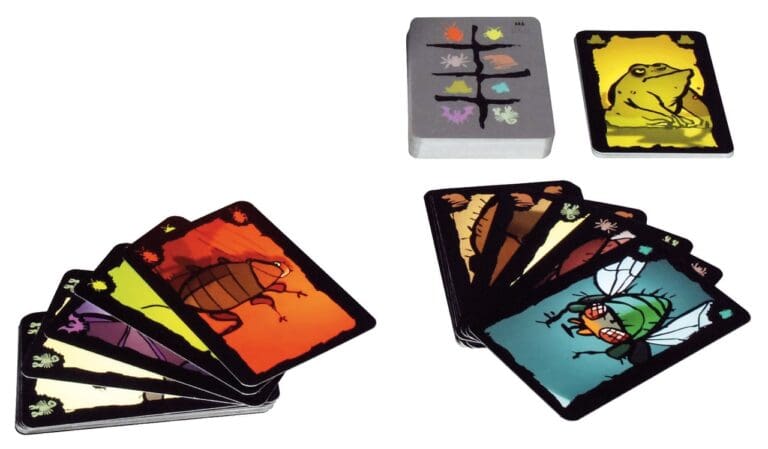 Jeu de cartes éducatif sur les animaux et insectes colorés