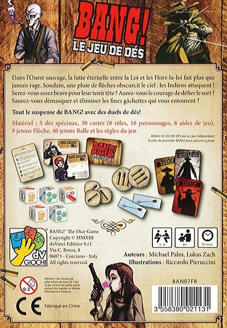 Bang !  le jeu de dés Bang ! le jeu de dés
