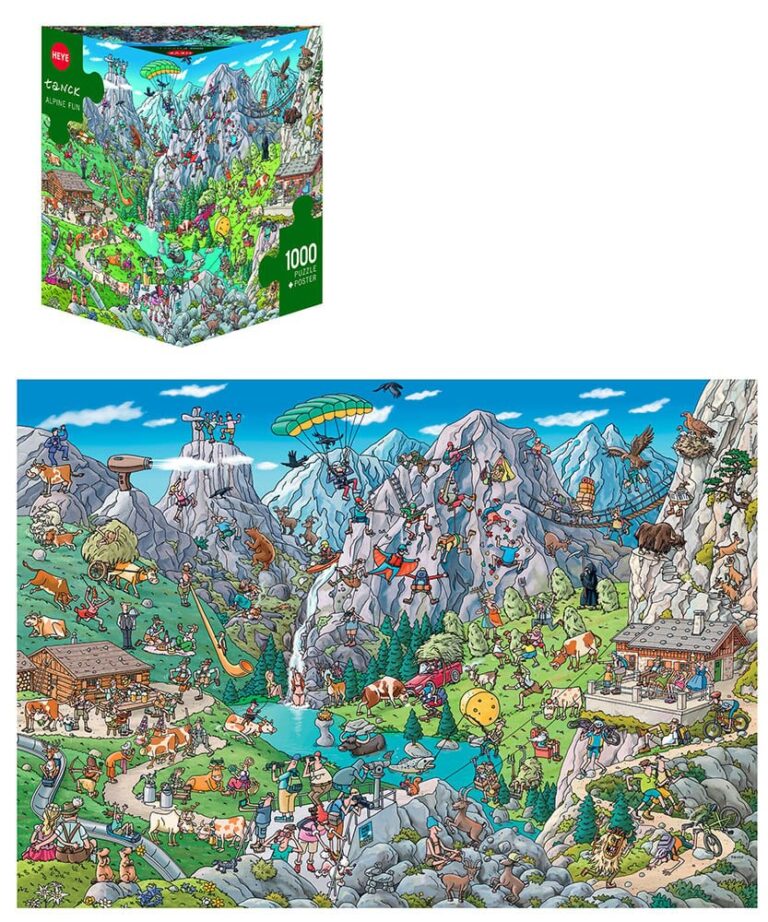 Puzzle 1000 pièces :  Alpine Fun, Tanck Puzzle 1000 pièces : Alpine Fun, Tanck