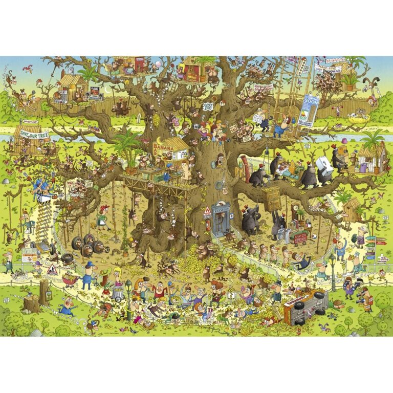 Puzzle 1000 pièces : Singes Habitat