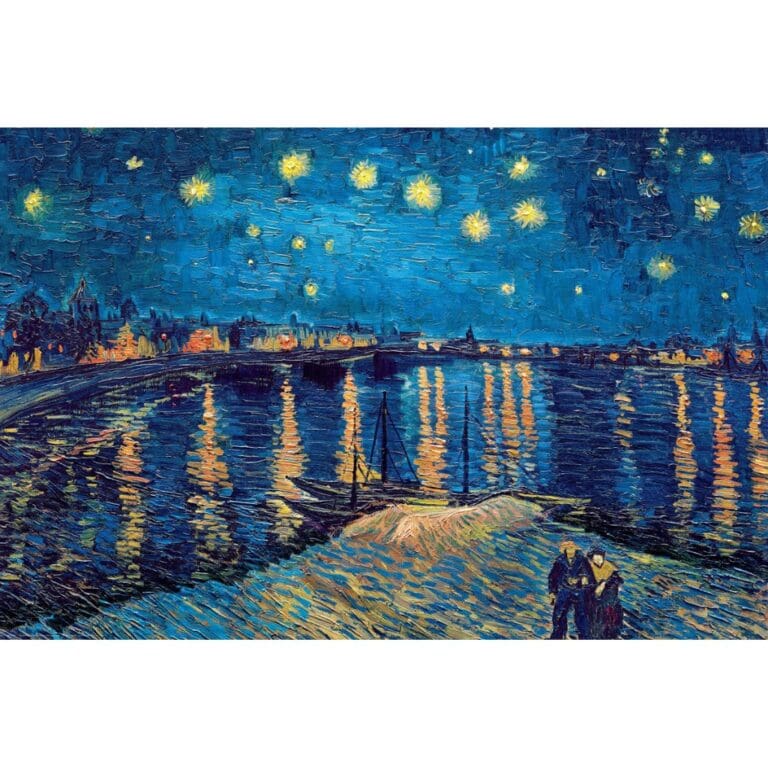 Puzzle 1000 pièces : La Nuit Étoilée sur le Rhône