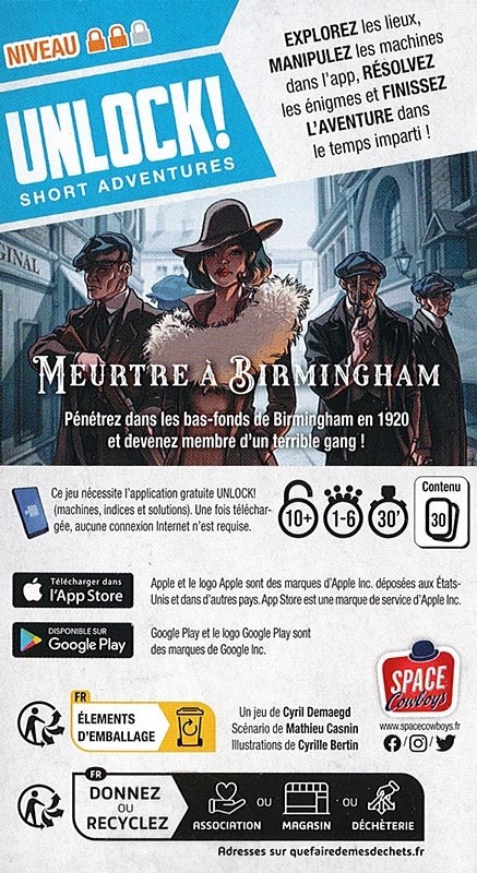 Unlock! Short : Meurtre à Birmingham Unlock! Short : Meurtre à Birmingham