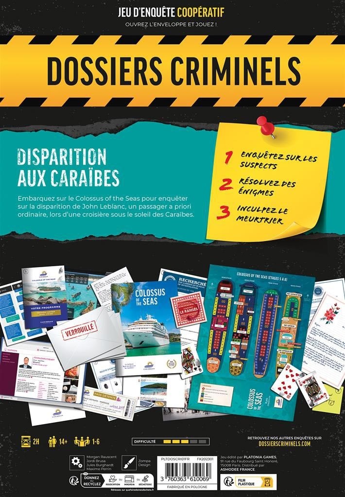 Dossiers Criminels - Disparition aux Caraïbes Dossiers Criminels - Disparition aux Caraïbes