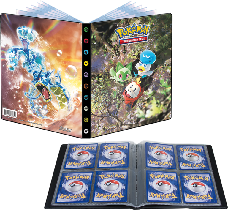 Classeur Pokémon avec cartes et couverture illustrée