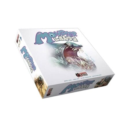 Boîte de jeu de société Monster Realms avec créature