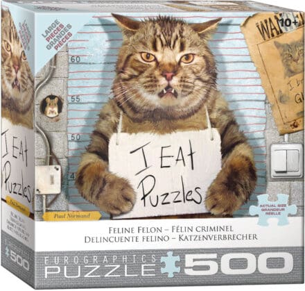 Puzzle 500 pièces chat criminel humoristique Eurographics