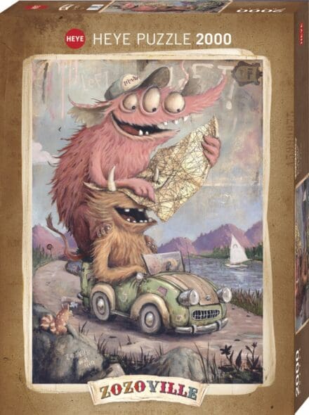 Puzzle Heye 2000 pièces créatures farfelues Zozoville voiture