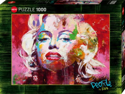 Puzzle 1000 pièces portrait pop art coloré femme