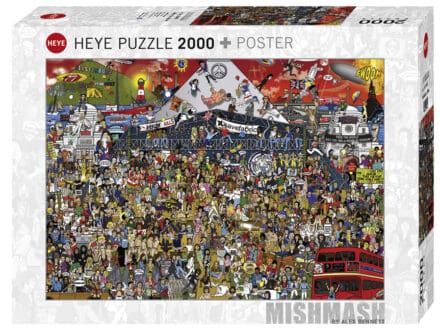 Puzzle HEYE 2000 pièces Mishmash scène urbaine colorée