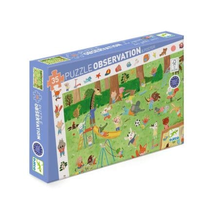 Puzzle observation 35 pièces parc enfants Djeco