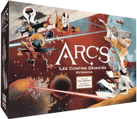 Boîte du jeu ARCS extension spatiale illustrée