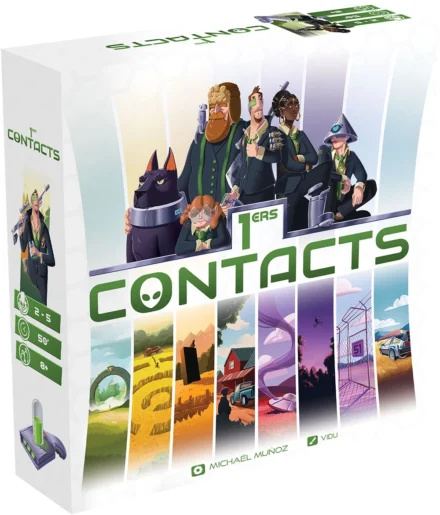 Boîte du jeu de société 1ers Contacts