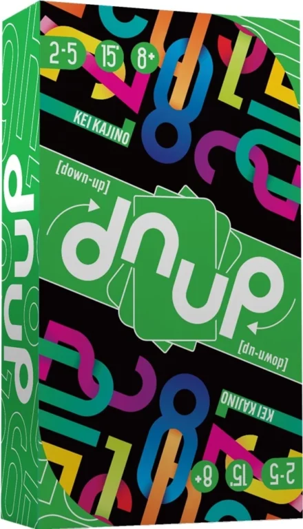 Boîte du jeu de cartes Duo colorée