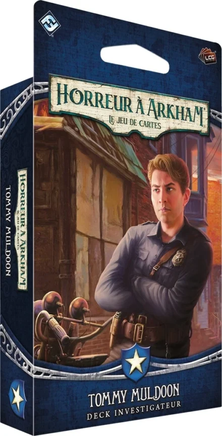 Boîte jeu de cartes Horreur à Arkham Tommy Muldoon