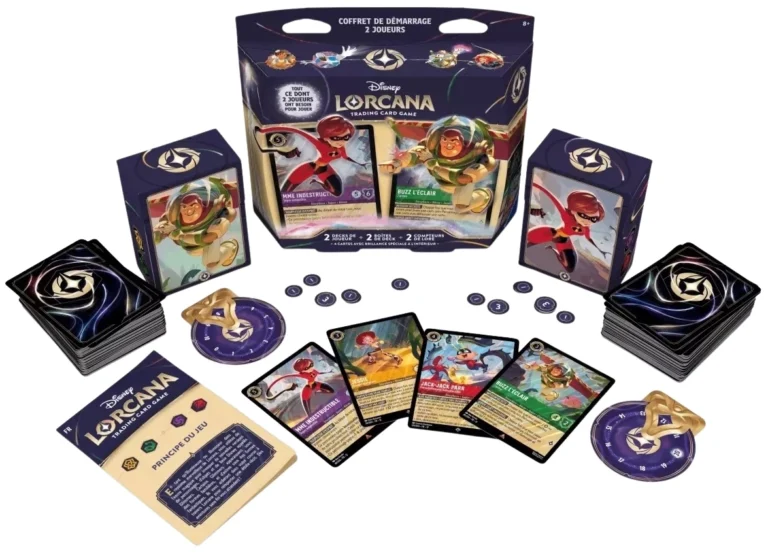 Coffret Lorcana Disney jeu de cartes deux joueurs complet