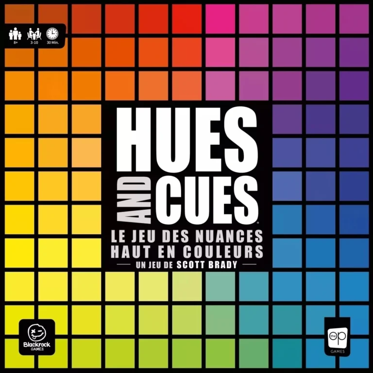 Boîte du jeu Hues and Cues en français