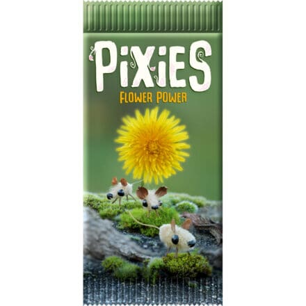 Emballage Pixies Flower Power avec pissenlit et petites créatures