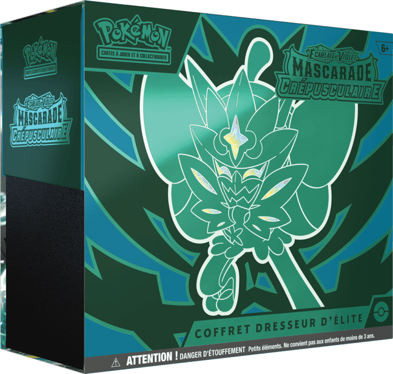 Coffret Dresseur d’Élite Pokémon Mascarade Crépusculaire vert