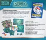 Contenu du coffret Pokémon Mascarade Crépusculaire avec cartes et accessoires