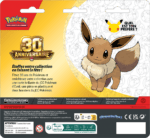 Dos de pack Pokémon 30e anniversaire avec illustration d’Évoli