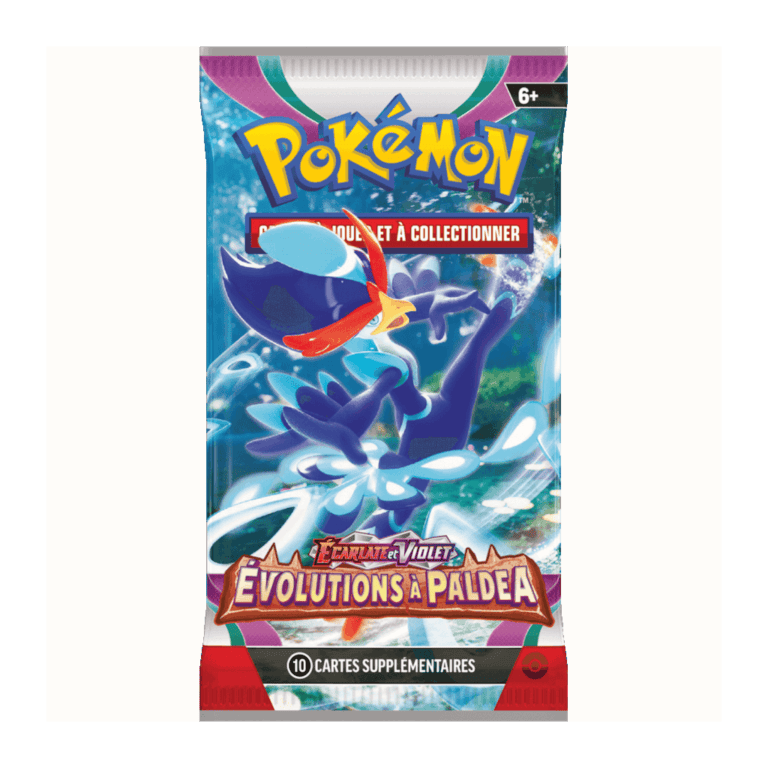 Booster Pokémon Évolutions à Paldea avec Coiffeton